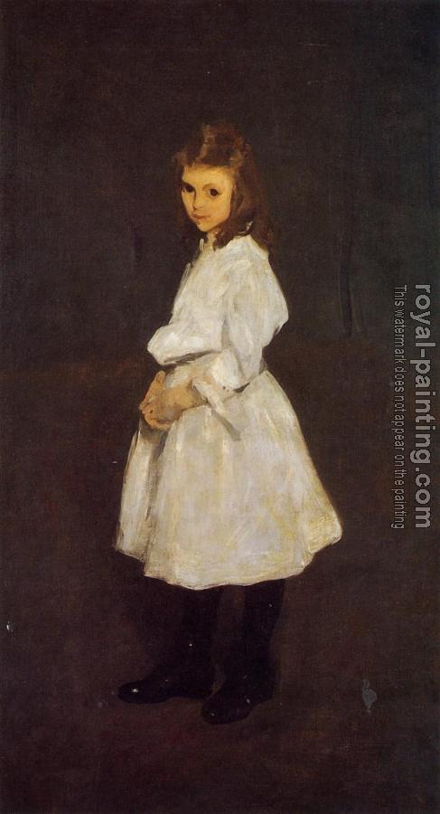 George Wesley Bellows : Little Girl in White aka Queenie Barnett